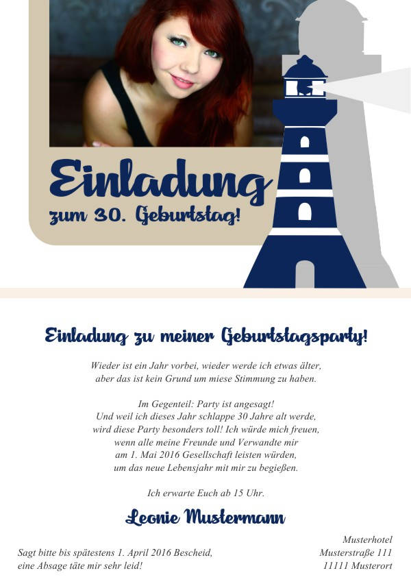 Maritime Geburtstagseinladungen Maritime Einladungskarten zum Geburtstag