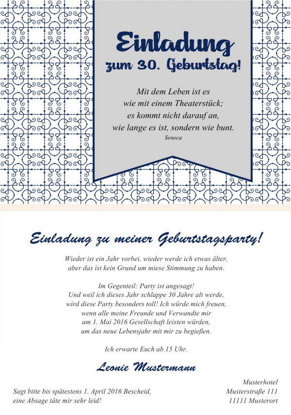 Maritime Geburtstagseinladungen Maritime Einladungskarten zum Geburtstag
