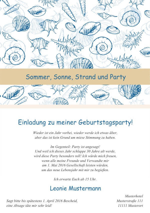Maritime Geburtstagseinladungen Maritime Einladungskarten zum Geburtstag