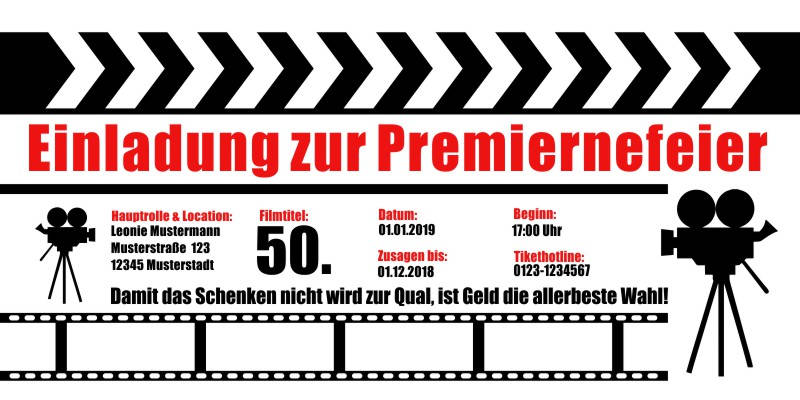 Beliebte Geburtstagseinladungen 50 Originelle Einladungskarten zum 50 Geburtstag