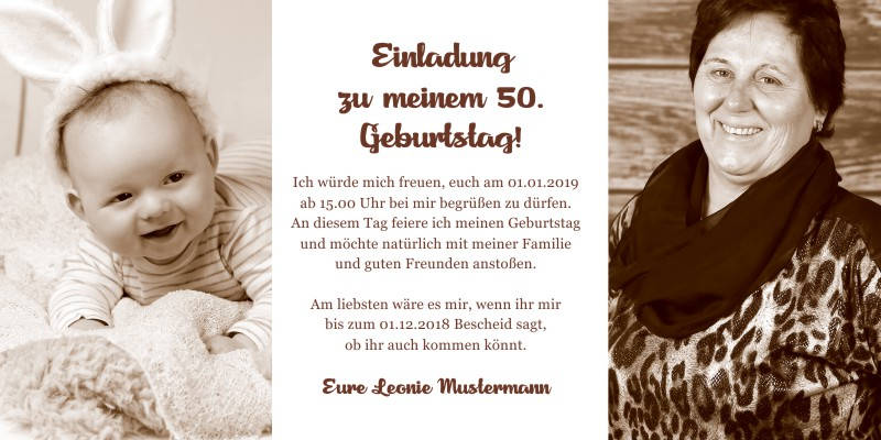 Beliebte Geburtstagseinladungen 50 Originelle Einladungskarten zum 50 Geburtstag