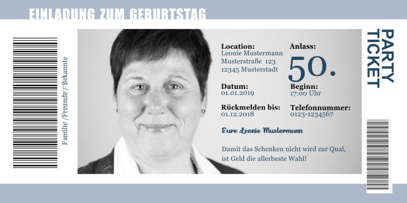 Beliebte Geburtstagseinladungen 50 Originelle Einladungskarten zum 50 Geburtstag