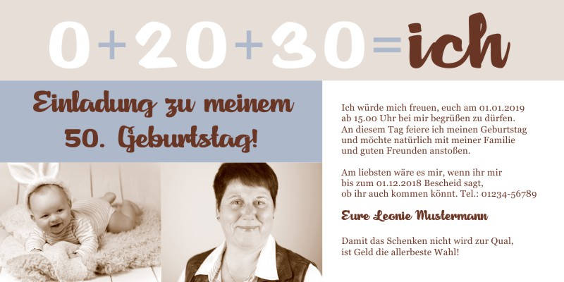Beliebte Geburtstagseinladungen 50 Originelle Einladungskarten zum 50 Geburtstag