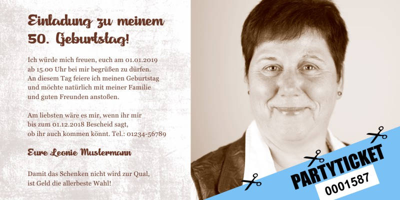 Beliebte Geburtstagseinladungen 50 Originelle Einladungskarten zum 50 Geburtstag