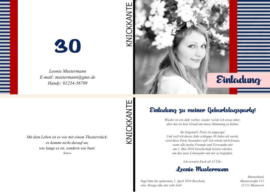 Maritime Geburtstagseinladungen Maritime Einladungskarten zum Geburtstag