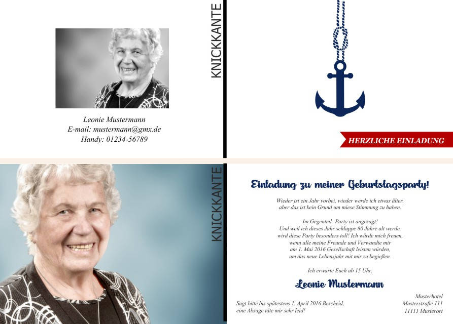 Maritime Geburtstagseinladungen Maritime Einladungskarten zum Geburtstag