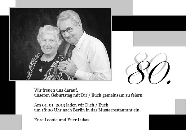 Individuelle Geburtstagseinladungen personalisierte Einladungen zum Geburtstag