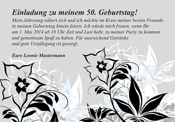 Individuelle Geburtstagseinladungen personalisierte Einladungen zum Geburtstag