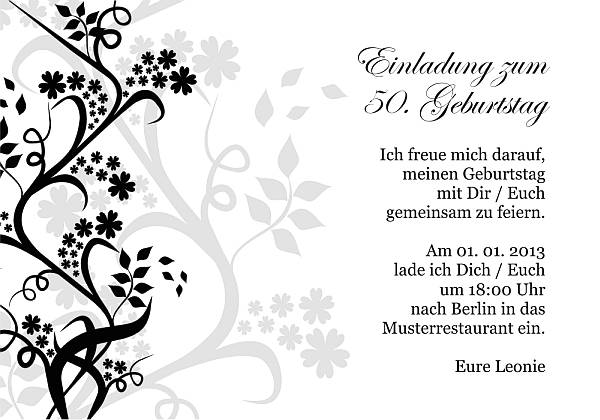 personalisierte Einladungen zum Geburtstag