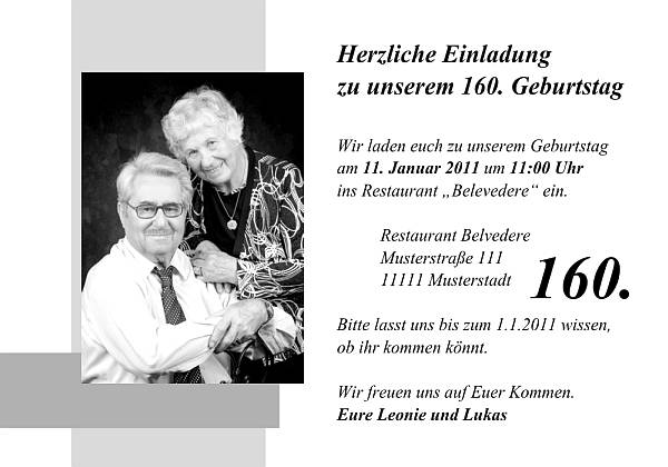 Individuelle Geburtstagseinladungen personalisierte Einladungen zum Geburtstag