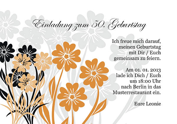 Individuelle Geburtstagseinladungen personalisierte Einladungen zum Geburtstag
