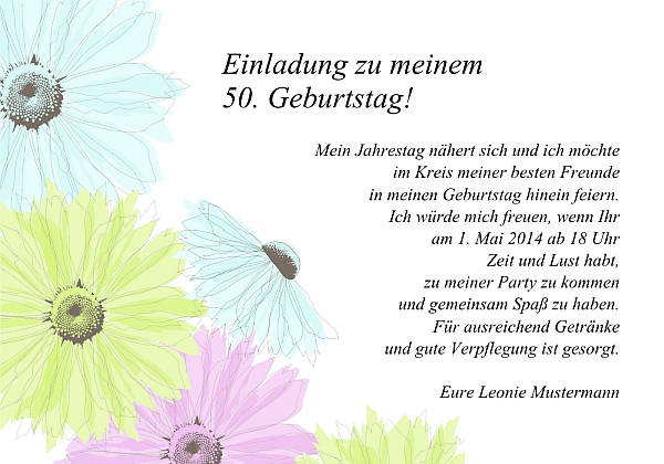 Individuelle Geburtstagseinladungen personalisierte Einladungen zum Geburtstag