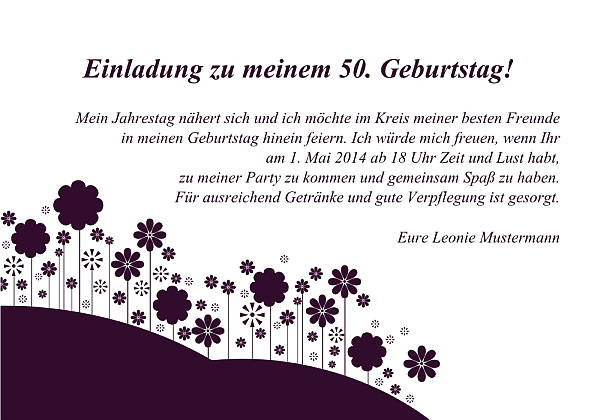Individuelle Geburtstagseinladungen personalisierte Einladungen zum Geburtstag
