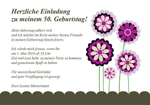 Individuelle Geburtstagseinladungen personalisierte Einladungen zum Geburtstag