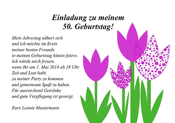 Individuelle Geburtstagseinladungen personalisierte Einladungen zum Geburtstag