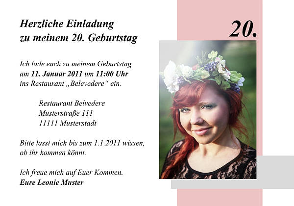 Individuelle Geburtstagseinladungen personalisierte Einladungen zum Geburtstag