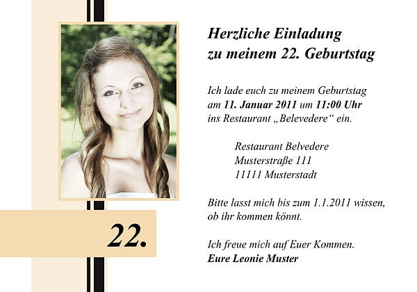Individuelle Geburtstagseinladungen personalisierte Einladungen zum Geburtstag