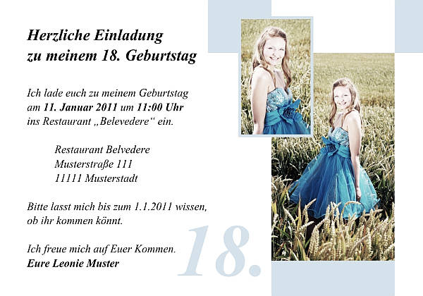 Individuelle Geburtstagseinladungen personalisierte Einladungen zum Geburtstag