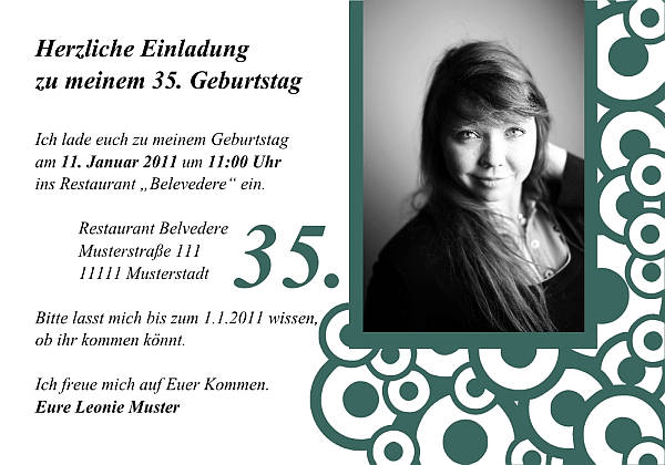 Individuelle Geburtstagseinladungen personalisierte Einladungen zum Geburtstag