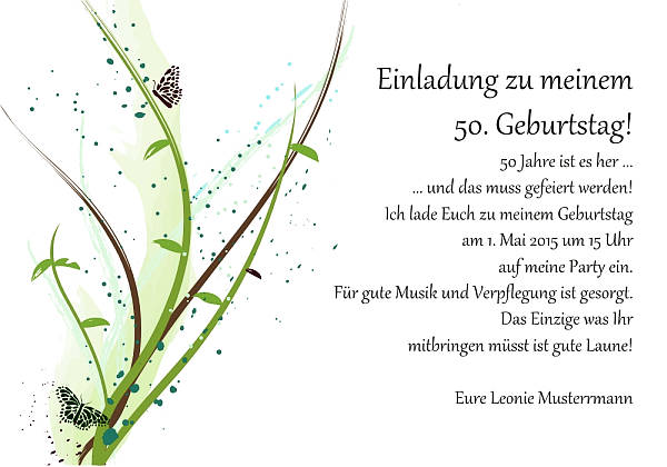 Individuelle Geburtstagseinladungen personalisierte Einladungen zum Geburtstag
