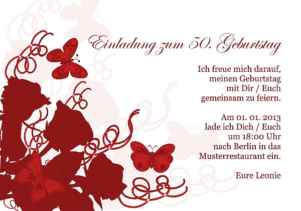 Individuelle Geburtstagseinladungen personalisierte Einladungen zum Geburtstag