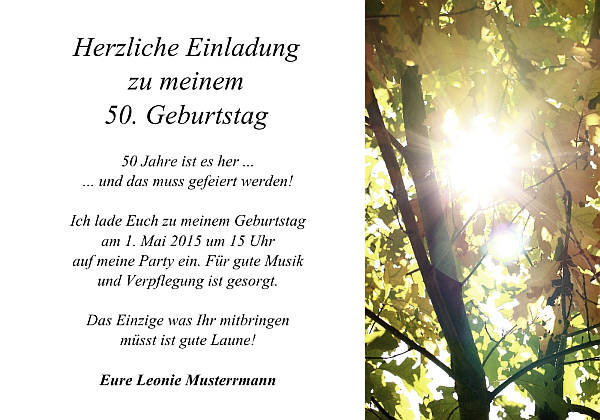 Individuelle Geburtstagseinladungen personalisierte Einladungen zum Geburtstag