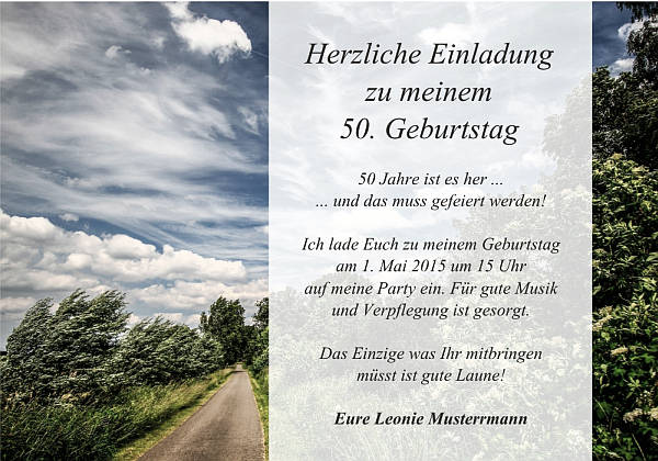 Individuelle Geburtstagseinladungen personalisierte Einladungen zum Geburtstag