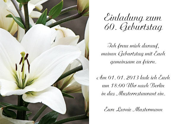 personalisierte Einladungen zum Geburtstag