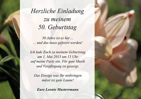 Individuelle Geburtstagseinladungen personalisierte Einladungen zum Geburtstag