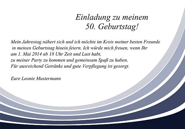 personalisierte Einladungen zum Geburtstag