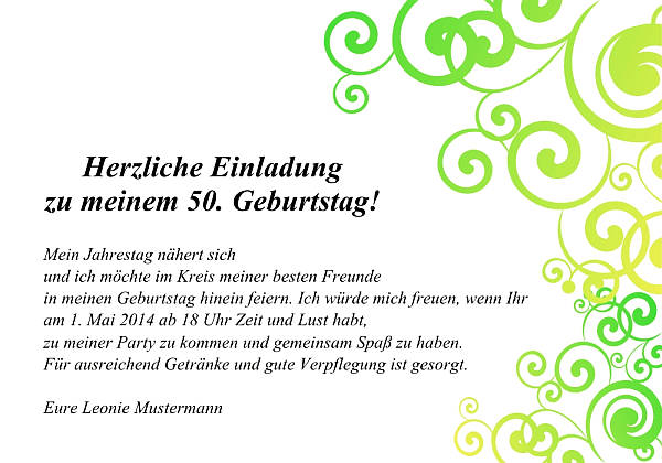 Individuelle Geburtstagseinladungen personalisierte Einladungen zum Geburtstag