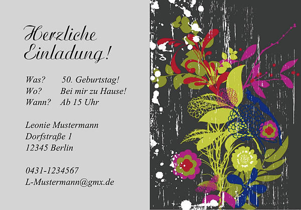 Individuelle Geburtstagseinladungen personalisierte Einladungen zum Geburtstag