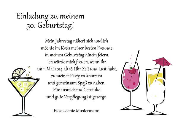 Individuelle Geburtstagseinladungen personalisierte Einladungen zum Geburtstag