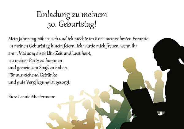 personalisierte Einladungen zum Geburtstag