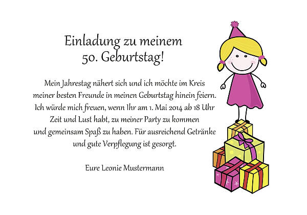 Individuelle Geburtstagseinladungen personalisierte Einladungen zum Geburtstag