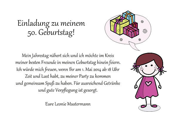 Individuelle Geburtstagseinladungen personalisierte Einladungen zum Geburtstag