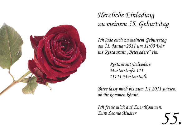 Individuelle Geburtstagseinladungen personalisierte Einladungen zum Geburtstag