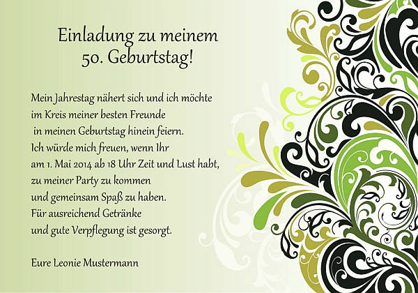 Individuelle Geburtstagseinladungen personalisierte Einladungen zum Geburtstag