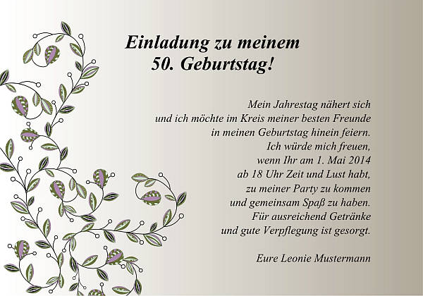 Individuelle Geburtstagseinladungen personalisierte Einladungen zum Geburtstag