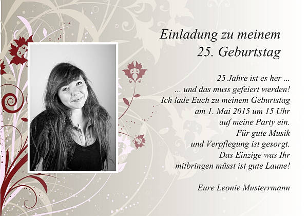 Individuelle Geburtstagseinladungen personalisierte Einladungen zum Geburtstag