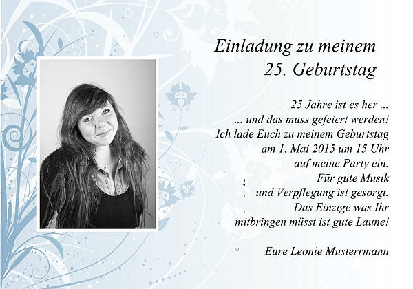 Individuelle Geburtstagseinladungen personalisierte Einladungen zum Geburtstag