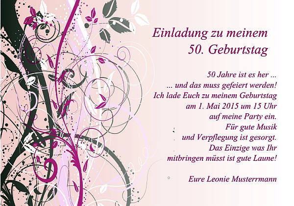 Individuelle Geburtstagseinladungen personalisierte Einladungen zum Geburtstag