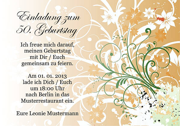 Individuelle Geburtstagseinladungen personalisierte Einladungen zum Geburtstag