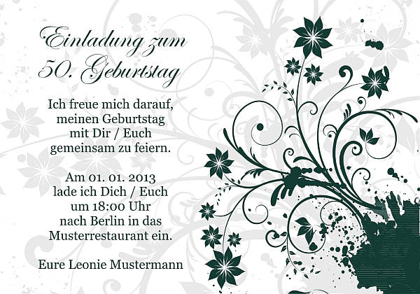 Individuelle Geburtstagseinladungen personalisierte Einladungen zum Geburtstag