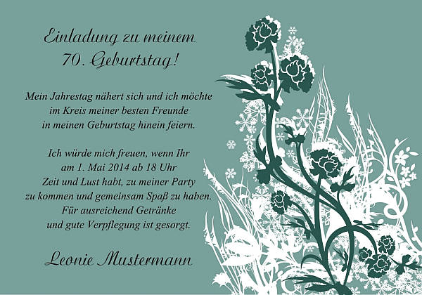 Individuelle Geburtstagseinladungen personalisierte Einladungen zum Geburtstag