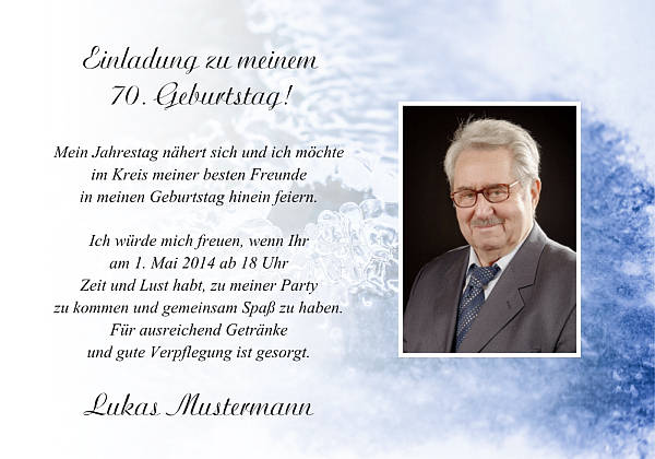 personalisierte Einladungen zum Geburtstag