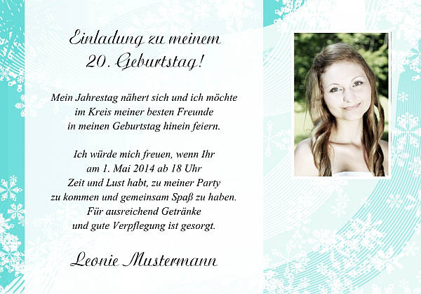 personalisierte Einladungen zum Geburtstag