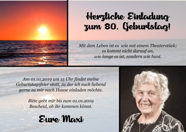 Maritime Einladungskarten zum Geburtstag