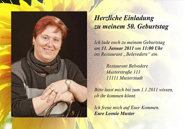 Individuelle Geburtstagseinladungen personalisierte Einladungen zum Geburtstag