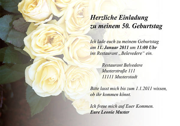 Individuelle Geburtstagseinladungen personalisierte Einladungen zum Geburtstag
